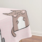 Nappe Chat Kawaii en Arrière - plan rose (In Situ)
