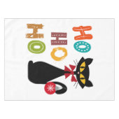 Nappe Chat noir avec design de texte Ho Ho Ho (Devant (Horizontal))