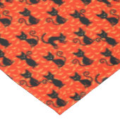 Nappe Chat noir éffrayant Halloween Bats orange (Angle)