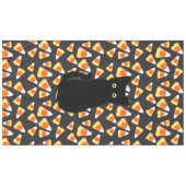 Nappe Chat noir, motif de maïs, Halloween amusant (Devant (Horizontal))