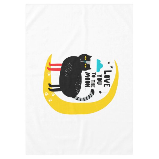 Nappe Chat sur la lune (Devant)