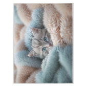 Nappe Chaton duveteux dans une couverture douce (Devant)