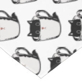 Nappe Chaton noir avec nez rouge caché dans une tasse (Angle)