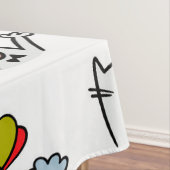 Nappe Chats amusants, lait et magie. (In Situ)