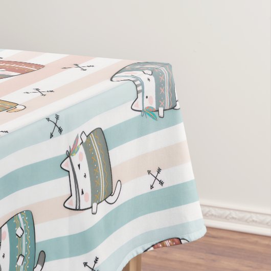 Nappe Chats Boho Motif Tribal (In Situ)