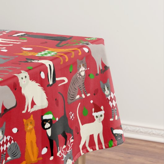 Nappe Chats de Noël (In Situ)