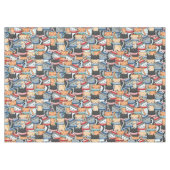Nappe Chats en Écharpes d'hiver et Motif Casquette (Devant (Horizontal))