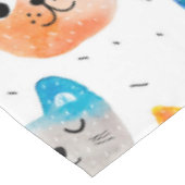 Nappe Chats et amis d'aquarelle (Angle)