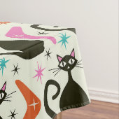 Nappe Chats noirs atomiques de milieu de siècle avec boo (In Situ)