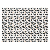 Nappe Chats Noirs Et Arbres De Noël (Devant (Horizontal))