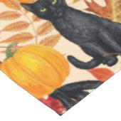 Nappe Chats noirs et citrouilles (Angle)