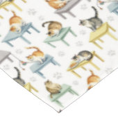 Nappe Chats sur une table (Angle)