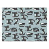 Nappe Chats Tuxedo noirs et blancs (Devant (Horizontal))