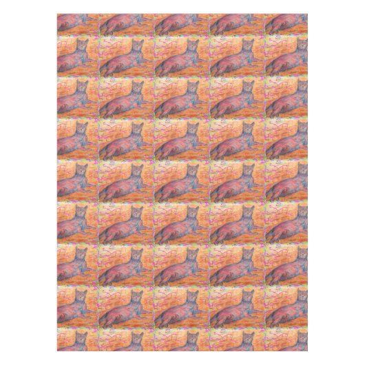 Nappe chatte pavé ensoleillé (Devant)