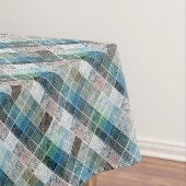Nappe checkered, tartan, plaid, classic, blue, white (In Situ)