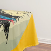 Nappe Chef amérindien sur paysage sauvage coucher de sol (In Situ)