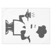 Nappe Chef tenant un bol de soupe (Devant (Horizontal))