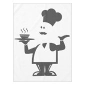 Nappe Chef tenant un bol de soupe (Devant)