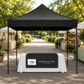 Nappe Chemin de table avec logo noir