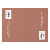 Nappe Chemin de table avec logo Terracotta (Devant (Horizontal))