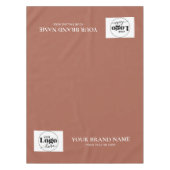 Nappe Chemin de table avec logo Terracotta (Devant)