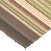 Nappe Chêne Rustique Brun et Vert Rayé (Angle)