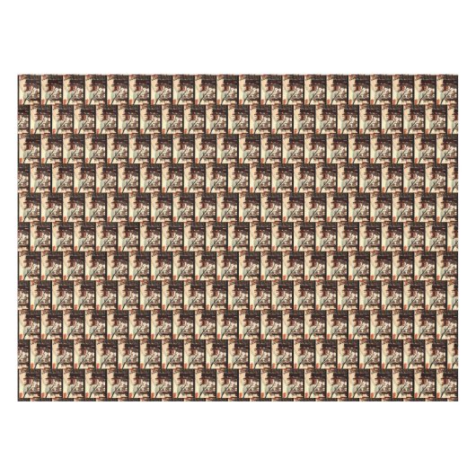 Nappe CHÈQUE DANS LE tissu de table FOREST (Devant (Horizontal))