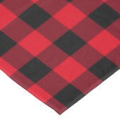 Nappe Chèque de bison rouge et noir (Angle)