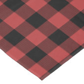 Nappe Chèque de Buffle Noir Rouge (Angle)