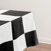 Nappe Chèques classiques en noir et blanc (In Situ)
