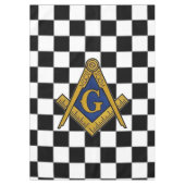 Nappe Chèques maçonniques Freemasons Carré et Compass (Devant)