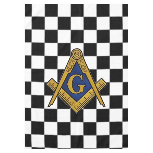 Nappe Chèques maçonniques Freemasons Carré et Compass (Devant)