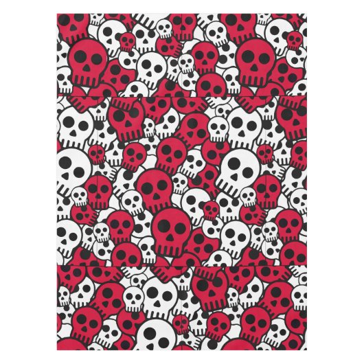 Nappe Cherry Gothique Motif de crâne Imprimer (Devant)