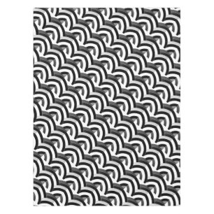 Nappe chervron noir/blanc contemporain