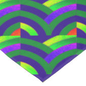 Nappe chervrons design contemporain vert/bleu (Angle)