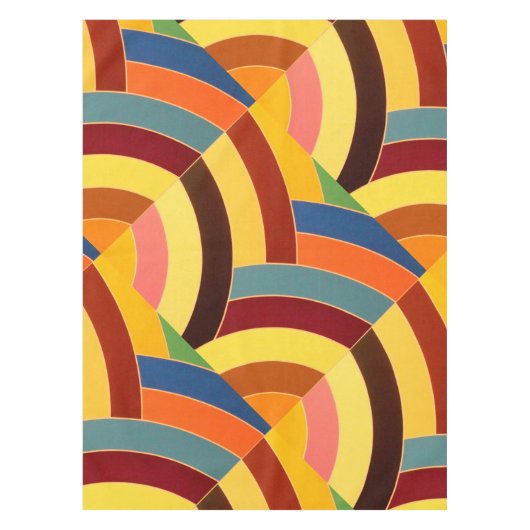 Nappe chervrons multicolores contemporains (Devant)