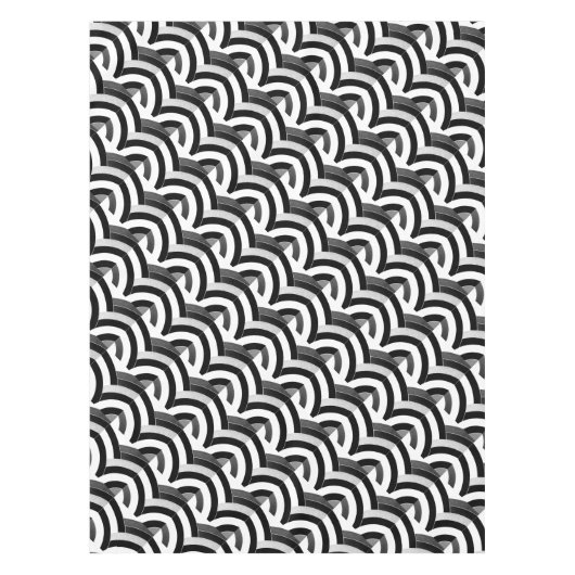 Nappe chervrons noir/blanc design (Devant)