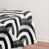Nappe chervrons noir/blanc design (In Situ)