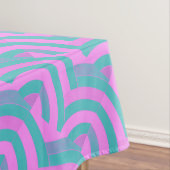 Nappe chervrons rose/vert design (In Situ)