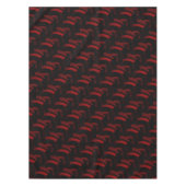 Nappe chervrons rouges/noirs design (Devant)