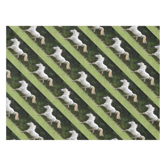 Nappe Cheval blanc galopant (Devant (Horizontal))
