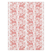 Nappe Cheval de Dala suédois Rouge et blanc (Devant)
