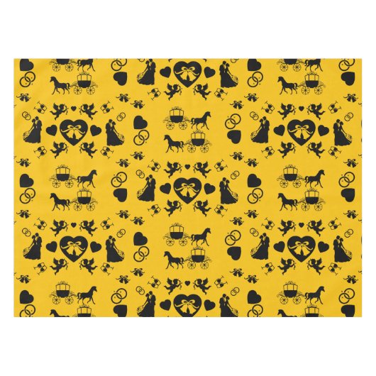 Nappe Cheval Et Panier Romantique Mariage (Devant (Horizontal))