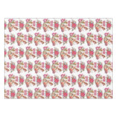 Nappe Cheval rocheux victorien et Poinsettia Noël (Devant (Horizontal))