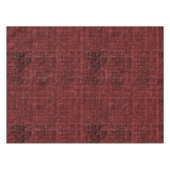 Nappe Chevauchement de petits carrés rouges peints (Devant (Horizontal))