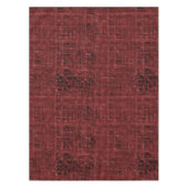 Nappe Chevauchement de petits carrés rouges peints (Devant)