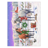Nappe Chevaux de Noël en neige (Devant)