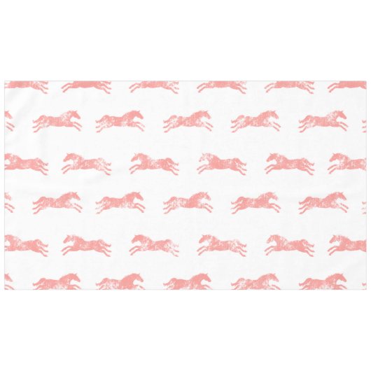 Nappe Chevaux équestres classiques roses (Devant (Horizontal))