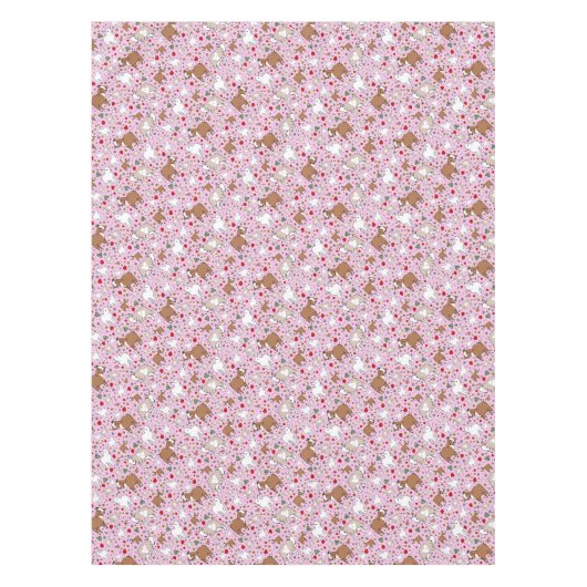 Nappe Chèvres en rose (Devant)