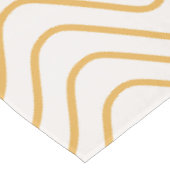 Nappe Chevron Motif Jaune Et Crème Zigzag (Angle)